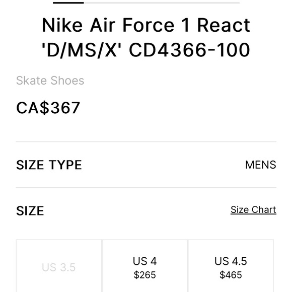 Nike Air Force 1 React 'D/MS/X' - Picture 2 of 14